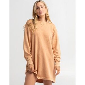 Billabong Sandy Dreams Orange Sweater Dress Boho